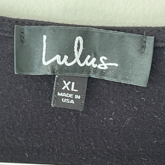 Lulu's fitted black long sleeve casual mini dress size XL - Picture 4 of 6